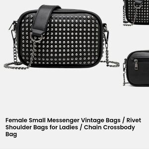 Black Small Messenger-Vintage Bag